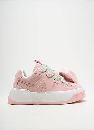 Baskets bout rond talon de 4 à 6cm rose NAKED WOLFE femme