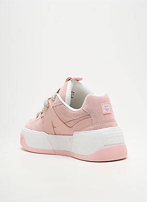 Baskets bout rond talon de 4 à 6cm rose NAKED WOLFE femme