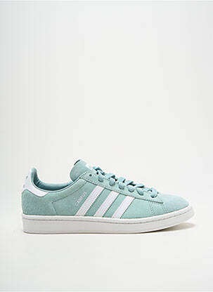Baskets nubuck bout rond vert ADIDAS homme