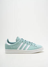 Baskets nubuck bout rond vert ADIDAS homme