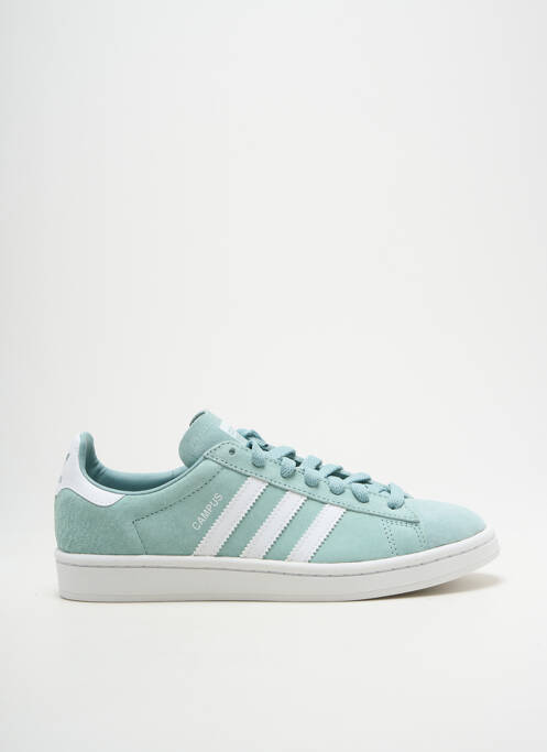 Baskets nubuck bout rond vert ADIDAS homme
