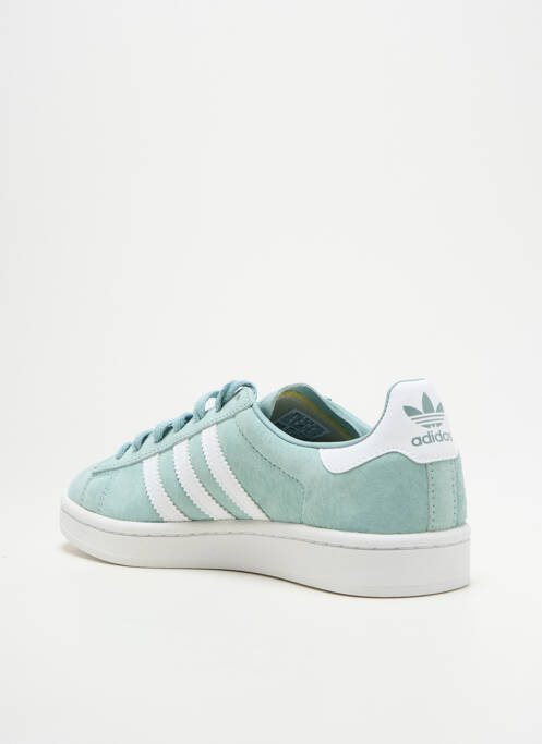 Baskets nubuck bout rond vert ADIDAS homme