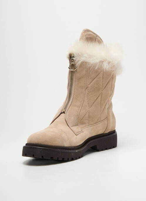 Bottines/Boots beige MONCLER femme