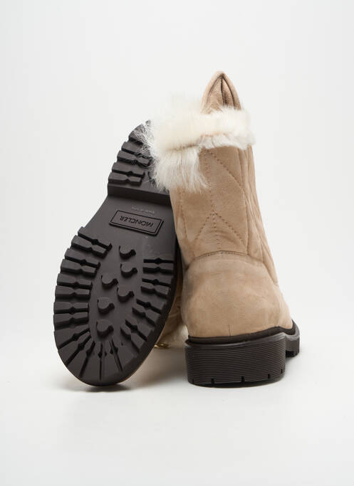 Bottines/Boots beige MONCLER femme
