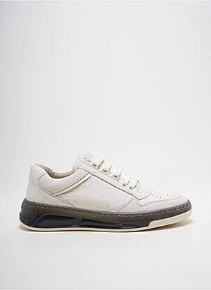 Baskets bout rond talon plat jusqu'à 3cm blanc BRONX femme