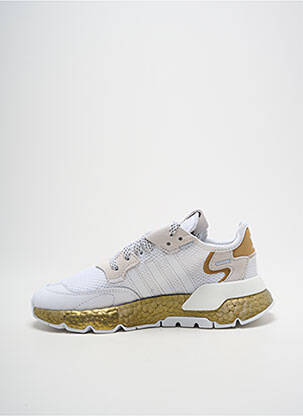 Baskets bout rond talon plat jusqu'à 3cm blanc ADIDAS femme