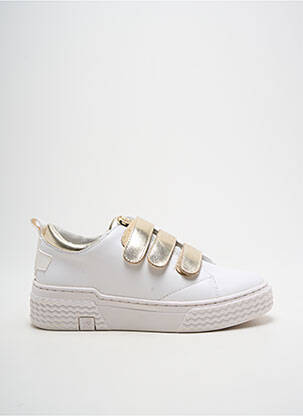 Baskets tissage satiné talon de 4 à 6cm or PALLADIUM femme
