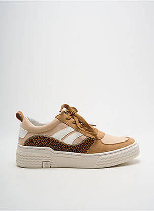 Baskets bout rond talon de 4 à 6cm beige PALLADIUM femme