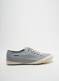 Baskets bout rond talon plat jusqu'à 3cm gris PALLADIUM femme