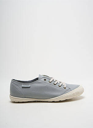 Baskets bout rond talon plat jusqu'à 3cm gris PALLADIUM femme
