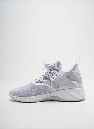 Baskets bout rond talon de 4 à 6cm gris PALLADIUM femme