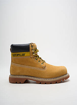 Chaussures professionnelles bout rond talon plat jusqu'à 3cm jaune CAT femme