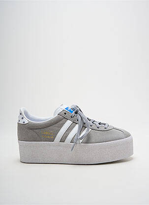Baskets nubuck talon de 4 à 6cm gris ADIDAS femme