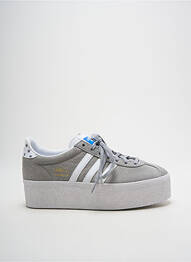 Baskets nubuck talon de 4 à 6cm gris ADIDAS femme