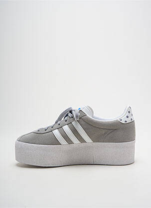 Baskets nubuck talon de 4 à 6cm gris ADIDAS femme