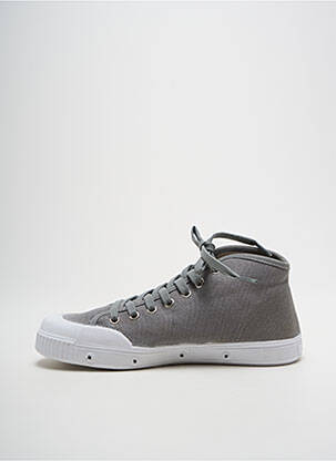 Baskets semelle amovible bout rond gris SPRING COURT unisexe