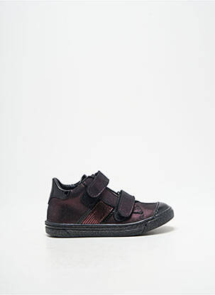 Baskets matière lisse bout rond violet BELLAMY fille