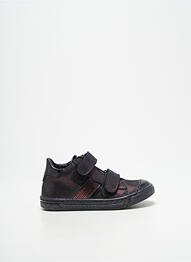 Baskets matière lisse bout rond violet BELLAMY fille