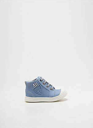 Bottillons fermeture lacets bout rond bleu GBB garçon