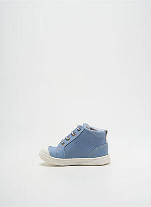 Bottillons fermeture lacets bout rond bleu GBB garçon