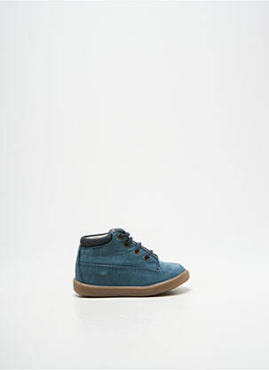 Bottillons fermeture lacets bout rond bleu GBB garçon