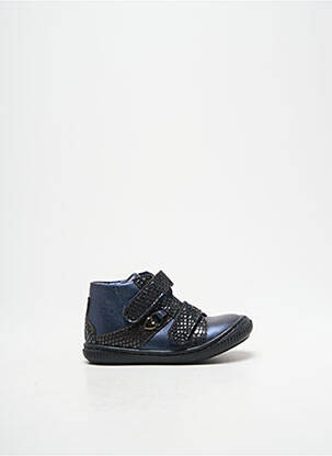Baskets impression bout rond bleu LITTLE MARY fille