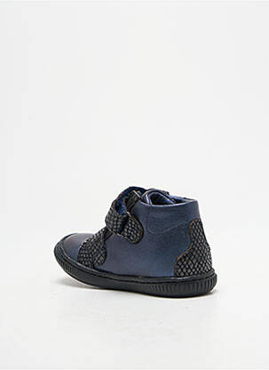 Baskets impression bout rond bleu LITTLE MARY fille