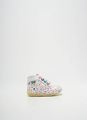 Bottillons blanc KICKERS pour fille