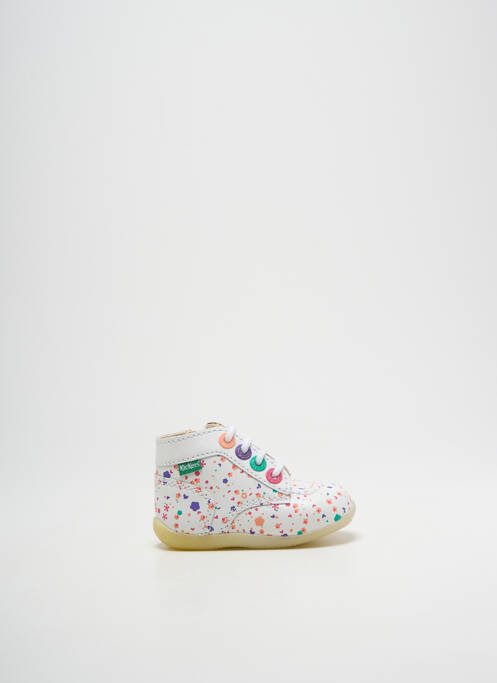 Bottillons blanc KICKERS pour fille
