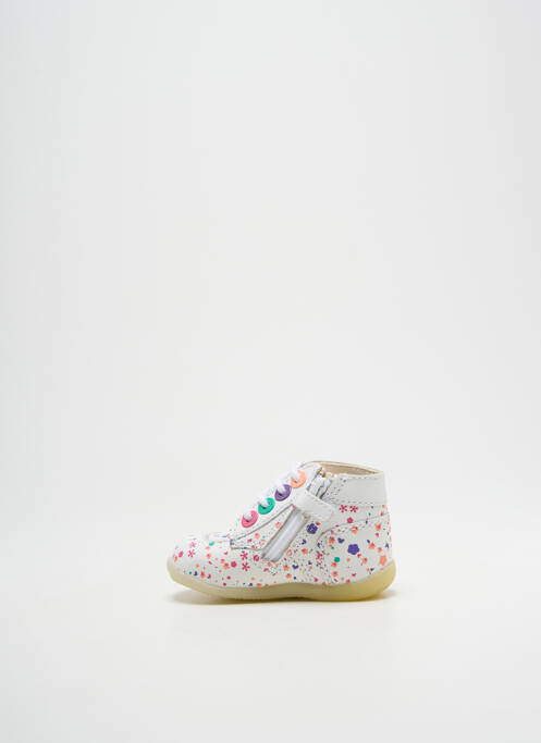 Bottillons blanc KICKERS pour fille