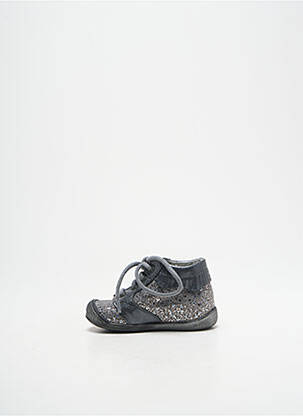 Bottillons tissage vernis bout rond gris LITTLE MARY fille