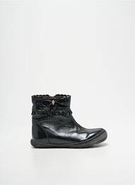 Bottines/boots matière lisse bout rond noir LITTLE MARY fille