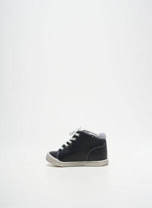 Bottillons matière lisse bout rond noir BABYBOTTE garçon