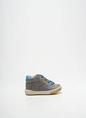 Bottillons fermeture lacets bout rond gris BABYBOTTE garçon