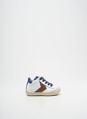 Baskets semelle amovible bout rond blanc STONES AND BONES garcon