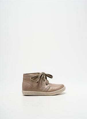 Bottines/boots voute plantaire bout rond beige FALCOTTO garcon