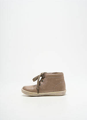 Bottines/boots voute plantaire bout rond beige FALCOTTO garcon