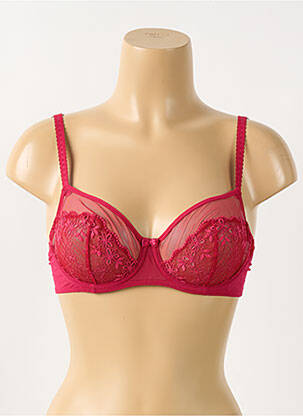 Soutien-gorge légère et transparente haut soutien-gorge emboitant rouge HECHTER STUDIO femme