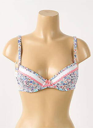 Soutien-gorge effet matière satinée haut soutien-gorge moulé rose VARIANCE femme
