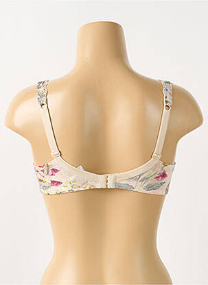 Soutien-gorge effet matière satinée haut soutien-gorge moulé beige ANTIGEL femme