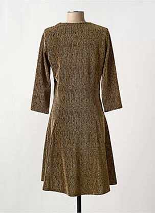 Robe mi-longue manches 3/4 manches 3/4 or LE SINGE DE JULIE femme