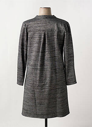 Robe mi-longue manches longues manches longues argent LE SINGE DE JULIE femme