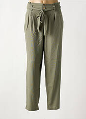 Pantalon droit vert COLINE pour femme seconde vue