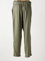 Pantalon droit vert COLINE pour femme seconde vue