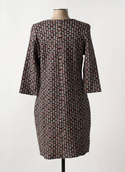 Robe mi-longue manches 3/4 manches 3/4 noir LE SINGE DE JULIE femme