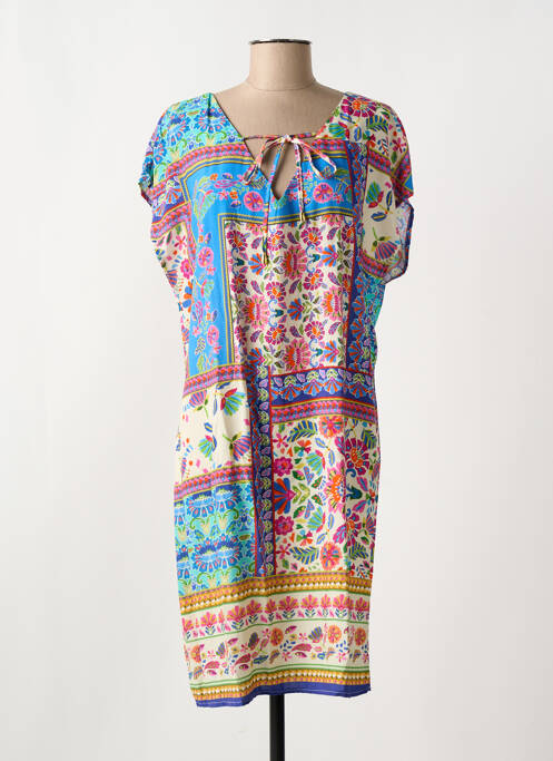 Robe mi-longue bleu EMA BLUE'S pour femme