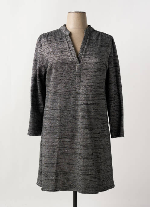 Robe mi-longue argent LE SINGE DE JULIE pour femme