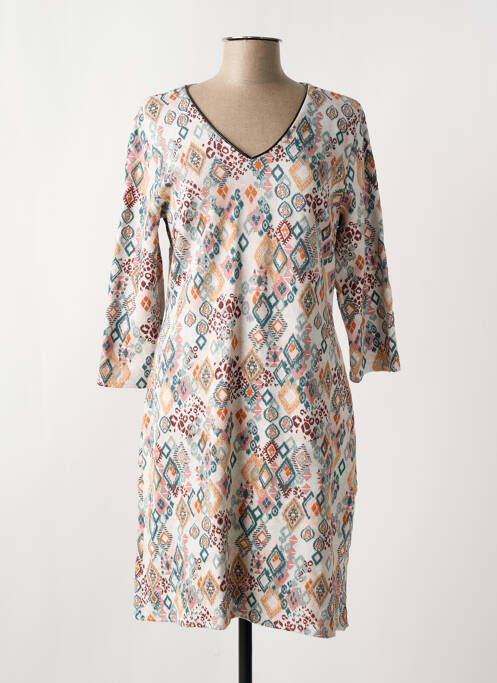 Robe mi-longue orange LE SINGE DE JULIE pour femme