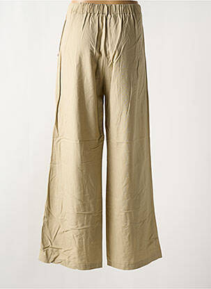 Pantalon flare taille élastique beige PLEASE femme