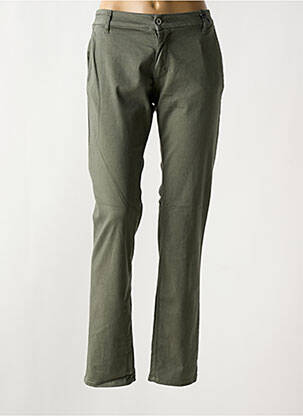 Pantalon slim poches vert PLEASE femme